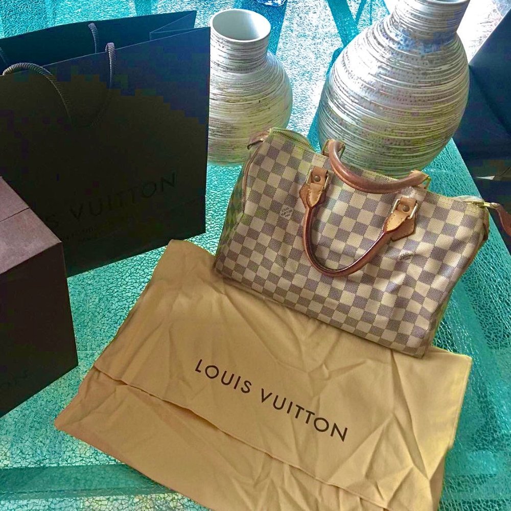 COPY - LOUIS VUITTON SPEEDY 30 DAMIER AZUR HANDB…